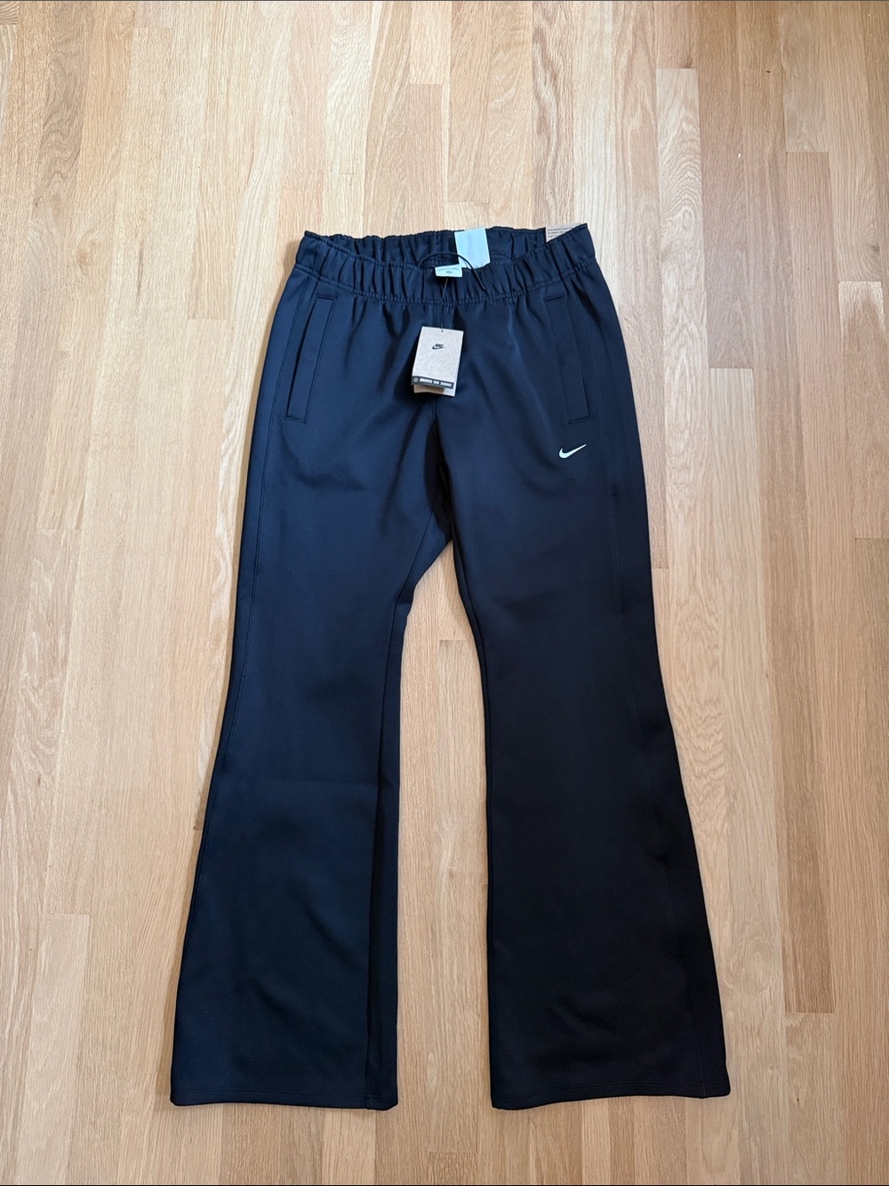 Nike Black Pull-On track pants with Swoosh